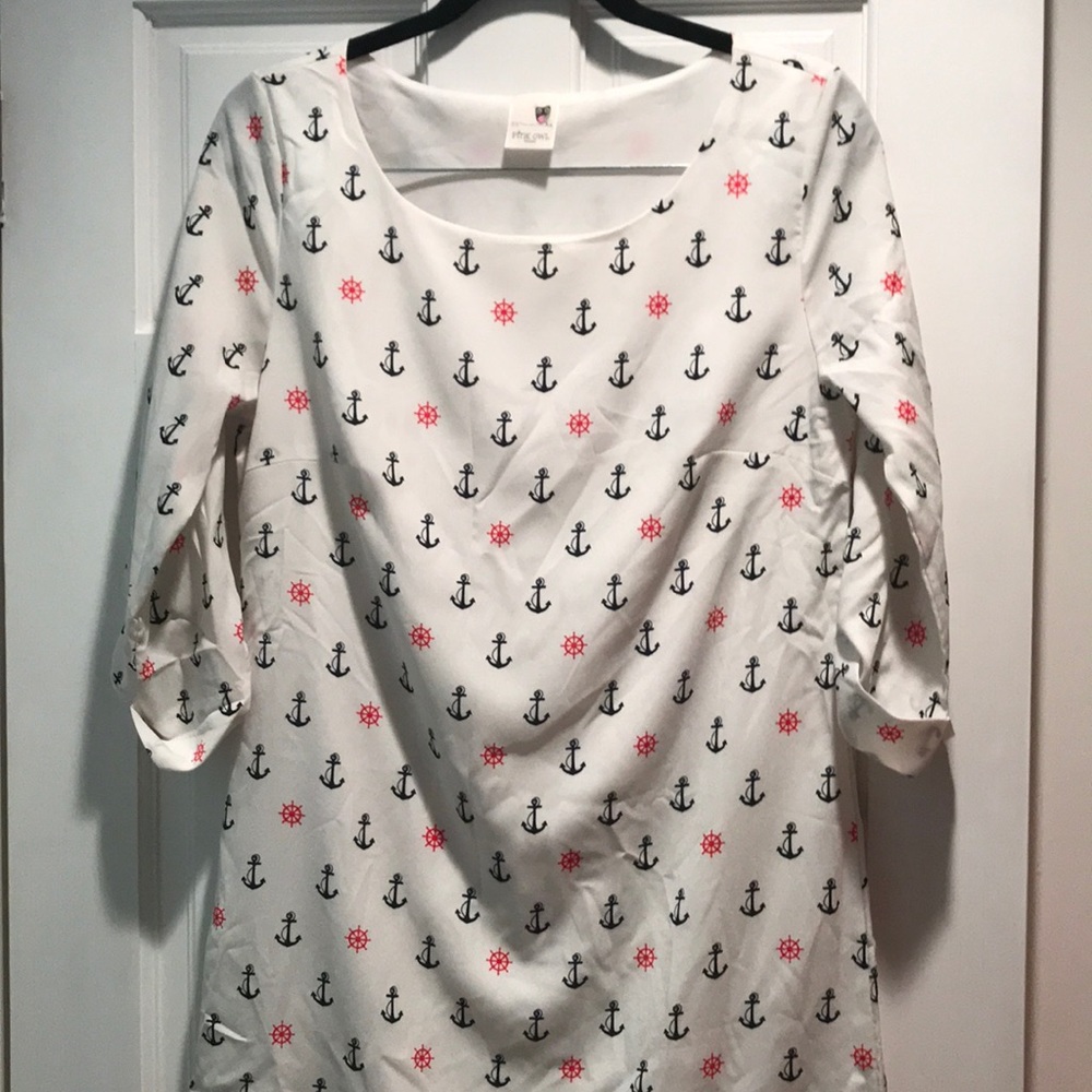 Anchor and Helm Pattern Dress